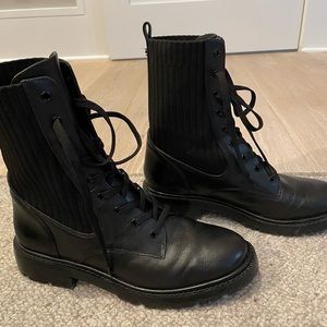 Black Sam Edelman Lydell lug sole boots
